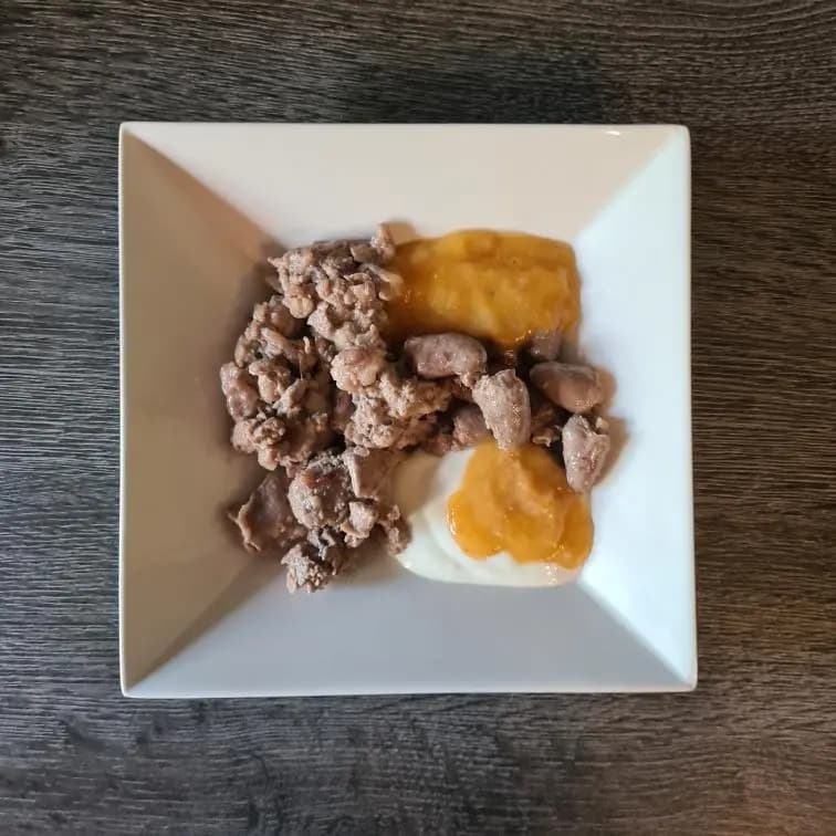 Geflügel-Fruchtmus-Teller